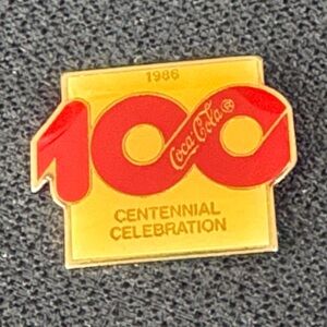 Vintage Coca-Cola 100th centennial celebration Pin